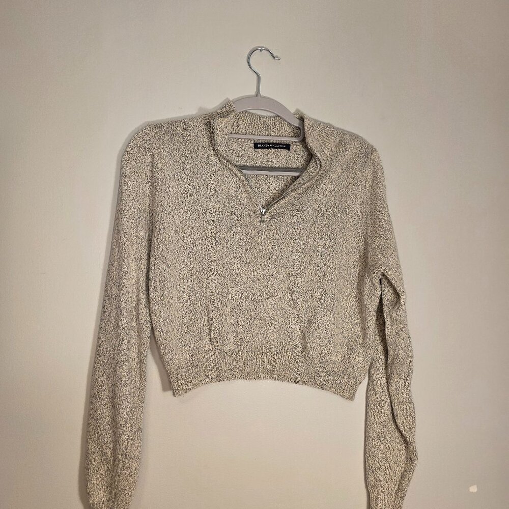 Brandy Melville Quarter Zip Sweater